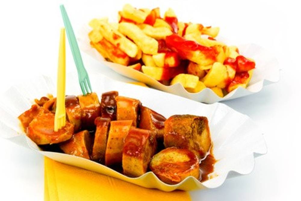 Kein Diätessen: Curry Wurst & Pommes Frittes