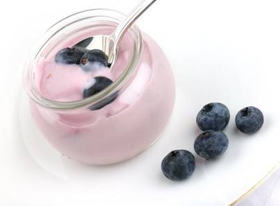 Heidelbeer-Joghurt ist gut gegen Stress