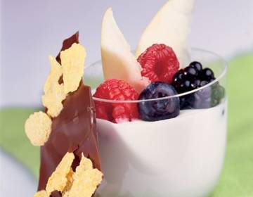Joghurtcreme mit Früchten