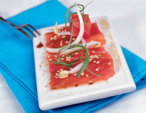 Asia-Carpaccio Rezept - ichkoche.de Asia-Carpaccio Rezept - ichkoche.de