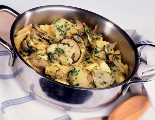 Eierspeis mit Steinpilzen und Petersilie Rezept - ichkoche.de