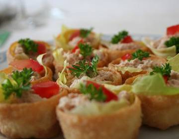 Thunfisch-Häppchen Thunfisch-Häppchen