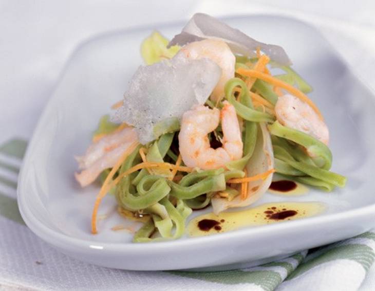Nudelsalat mit Crevetten Nudelsalat mit Crevetten