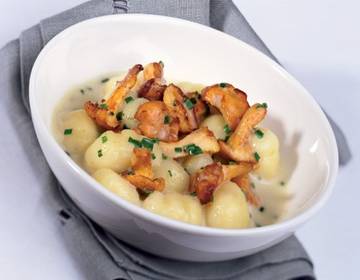 Gnocchi mit Eierschwammerln Gnocchi mit Eierschwammerln