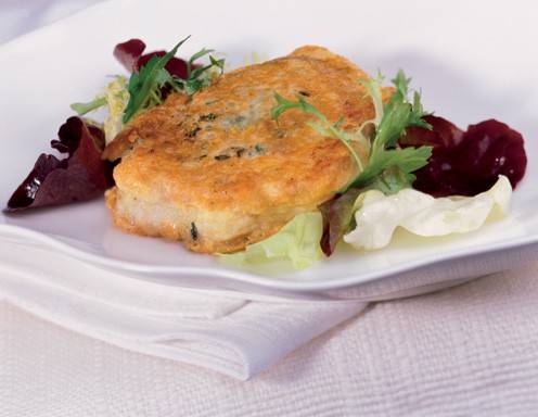 Schweinsfilet in Parmesan-Kräuter-Panier