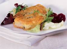 Schweinsfilet in Parmesan-Kräuter-Panier Schweinsfilet in Parmesan-Kräuter-Panier