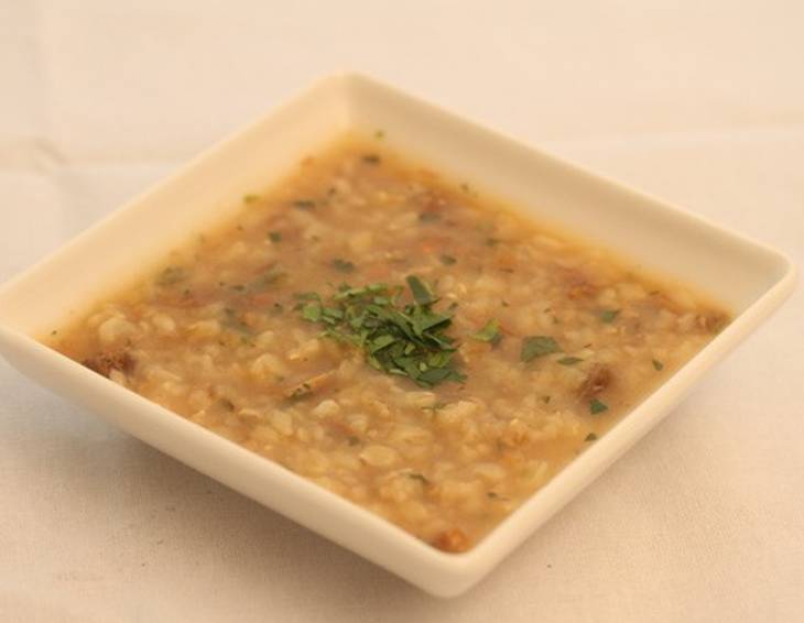 Steinpilz Reis Congee