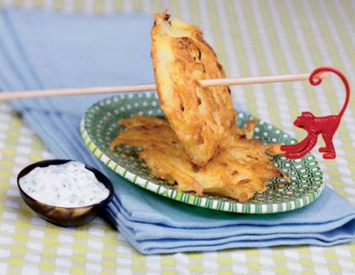 Party-Puffer mit Schnittlauchsauce Party-Puffer mit Schnittlauchsauce
