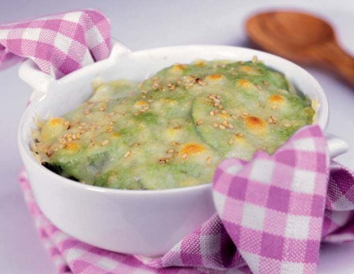 Zucchini-Käse-Gratin