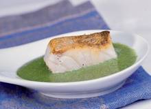 Gebratene Zanderfilets auf Spinatcreme Gebratene Zanderfilets auf Spinatcreme
