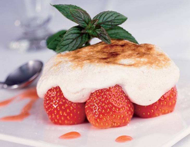 Soufflierte Erdbeeren Soufflierte Erdbeeren