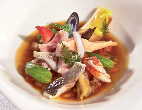 Fischsuppe mit Safran-Rouille