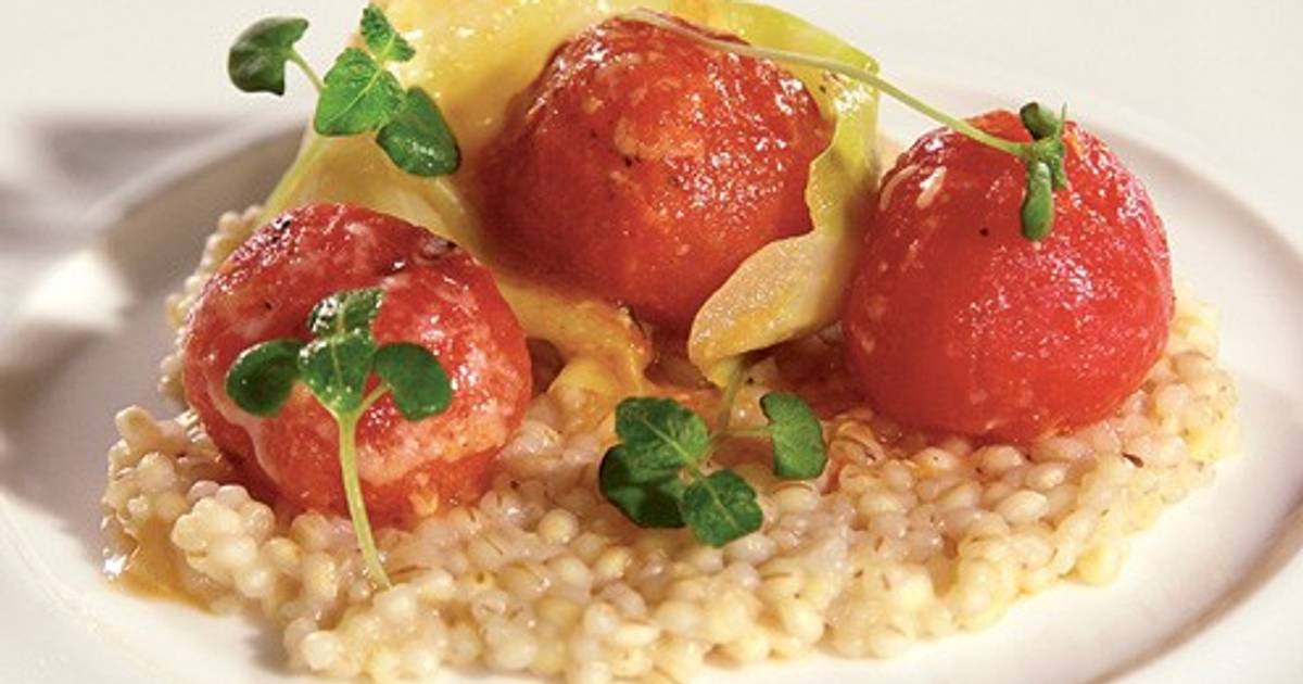 Gerstlrisotto mit Rispentomaten-Kraut Rezept - ichkoche.de