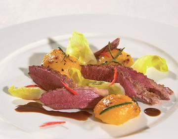 Wildentenbrust mit Zottoladensauce Wildentenbrust mit Zottoladensauce