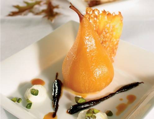 Williams-Nougat-Birne mit Maronimousse Rezept - ichkoche.at Williams-Nougat-Birne mit Maronimousse Rezept - ichkoche.at