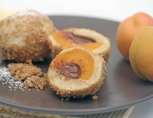 Nougat-Marillenknödel Rezept aus dem Dampfgarer