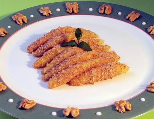 Nussnudeln mit Bratapfelcreme Nussnudeln mit Bratapfelcreme