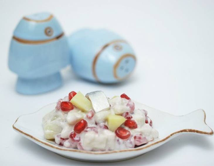 Heringssalat mit Granatapfel Heringssalat mit Granatapfel