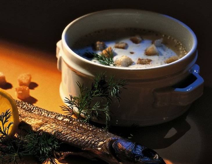 Räucherforellensuppe Räucherforellensuppe