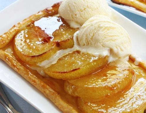 Birne auf Blätterteig gebacken Rezept - ichkoche.de Birne auf Blätterteig gebacken Rezept - ichkoche.de