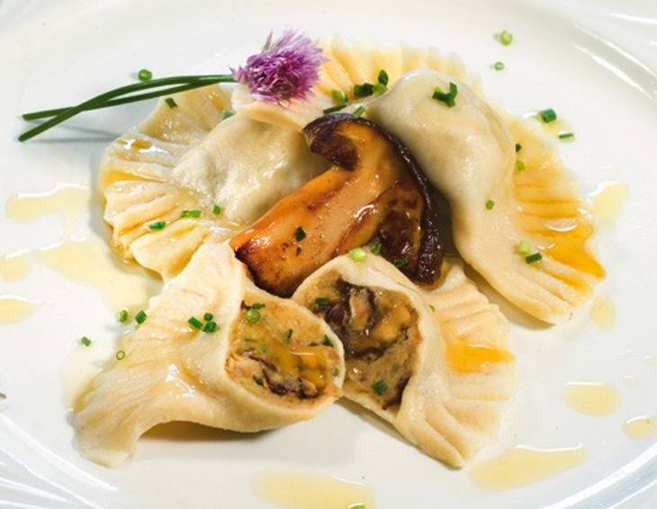 Steinpilz-Plat'lkrapfen Steinpilz-Plat'lkrapfen