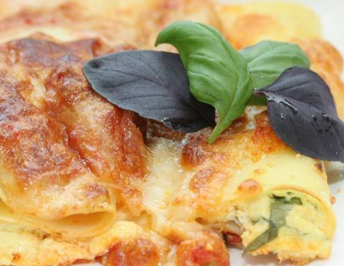 Ricotta-Basilikum-Cannelloni