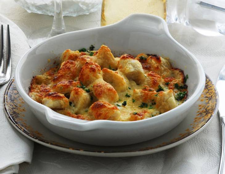 Überbackene Spinatgnocchi