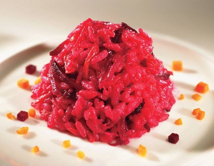 Risotto rosso (Rotweinrisotto)