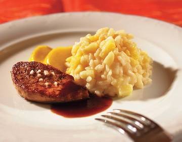 Apfelrisotto mit gebratener Gänseleber Apfelrisotto mit gebratener Gänseleber