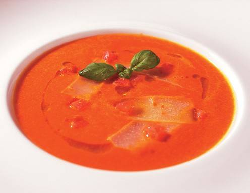 Tomatensuppe mit Pecorino und Basilikum Rezept - ichkoche.de