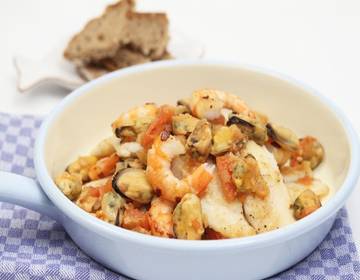 Baskische Fischpfanne Baskische Fischpfanne