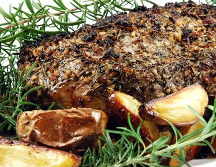 Rosmarin-Schweinsbraten auf Novelli-Art Rosmarin-Schweinsbraten auf Novelli-Art