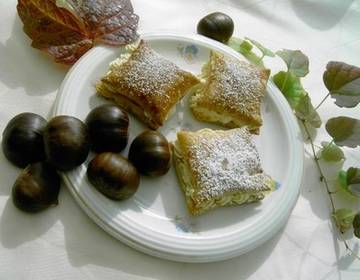 Blätterteig-Maroni-Taschen Blätterteig-Maroni-Taschen