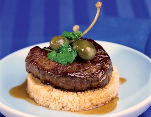 Filetsteak mit Marsalasauce und Couscous