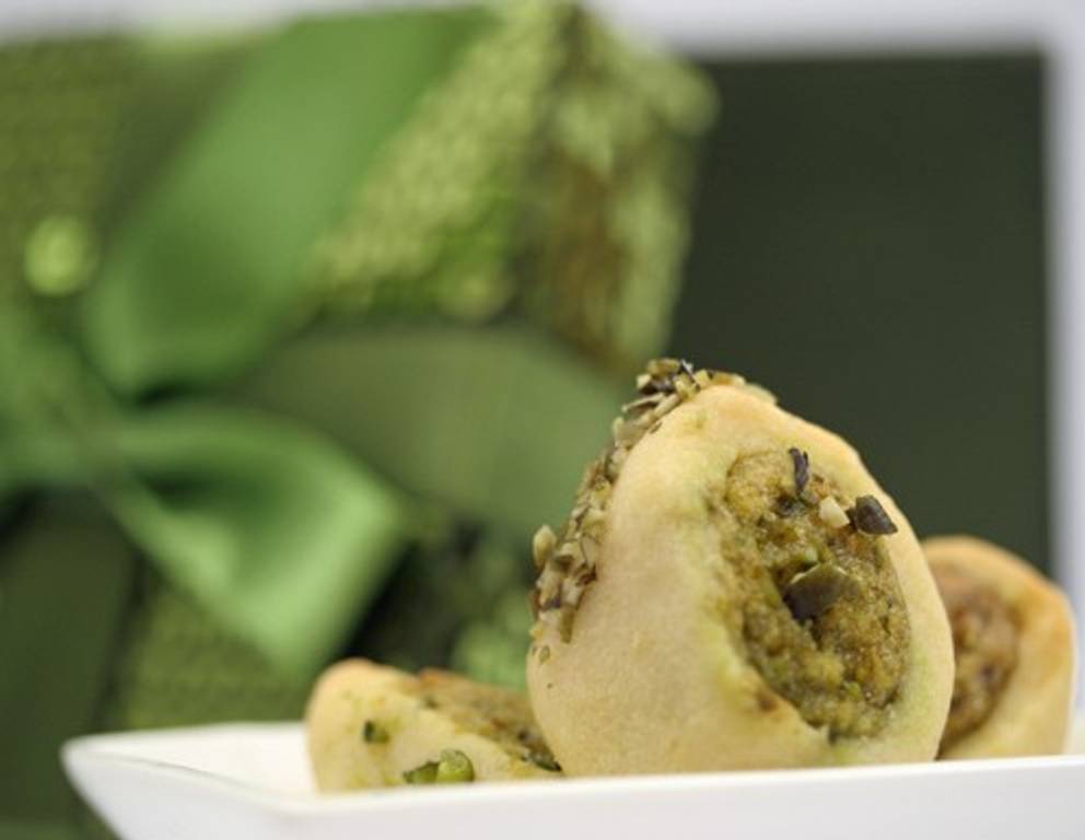 Kürbiskern-Marzipan-Röllchen Kürbiskern-Marzipan-Röllchen