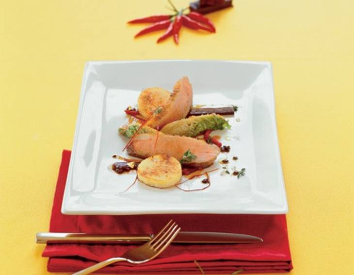 Entenbrust mit Chili-Schokoladesauce Entenbrust mit Chili-Schokoladesauce