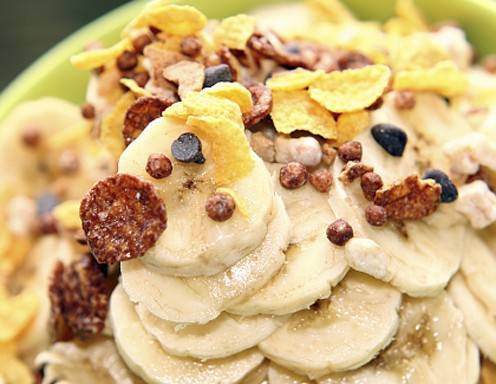 Apfel-Bananen-Müsli