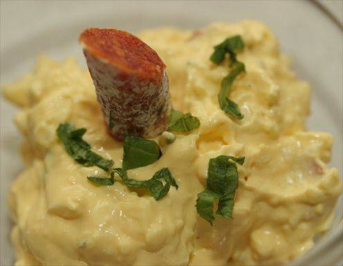 Salami-Ei-Aufstrich Rezept - ichkoche.at Salami-Ei-Aufstrich Rezept - ichkoche.at