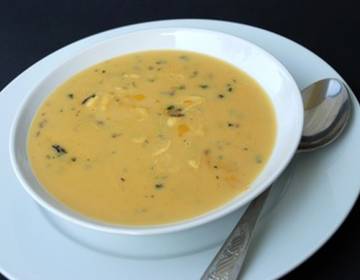 Erdäpfelsuppe mit Steinpilzen