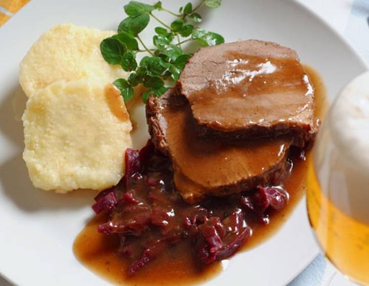 Rindsbraten in Biersauce