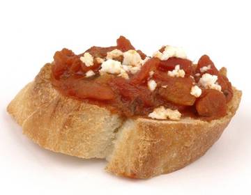 Bruschette mit Tomatenbelag Bruschette mit Tomatenbelag