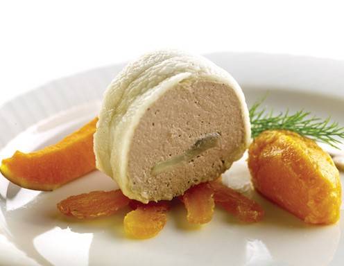 Geflügelleberterrine mit Kürbis-Marillen-Chutney Rezept - ichkoche.de Geflügelleberterrine mit Kürbis-Marillen-Chutney Rezept - ichkoche.de