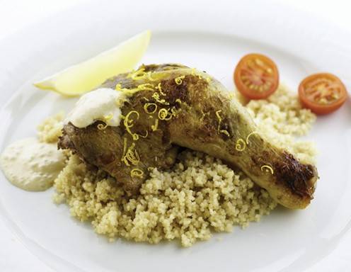 Zitronenhühnchen mit Couscous