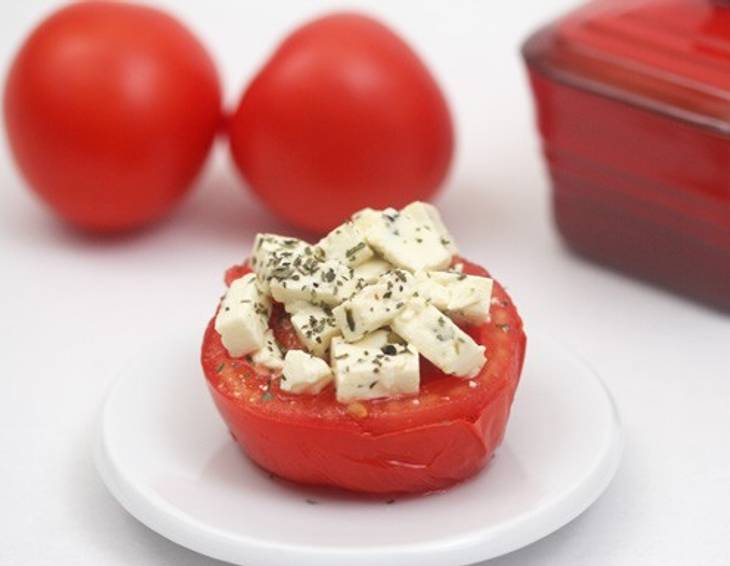 Tomaten mit Schafskäse Tomaten mit Schafskäse
