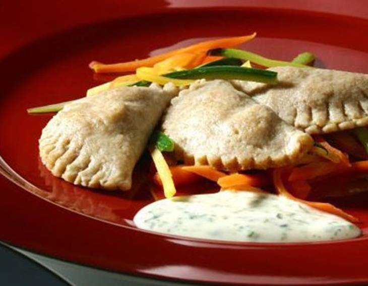 Gefüllte Topfenteigtascherln Gefüllte Topfenteigtascherln