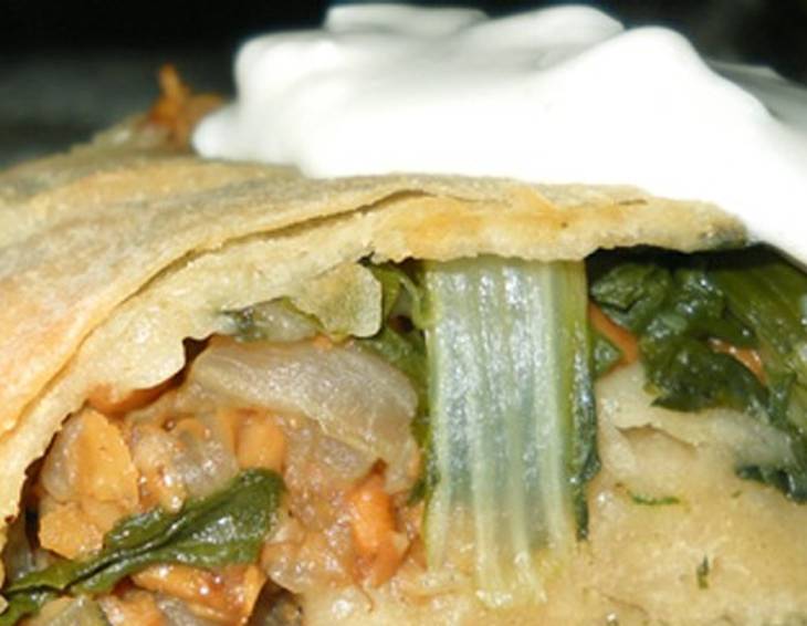 Mangoldstrudel mit Eierschwammerl Mangoldstrudel mit Eierschwammerl