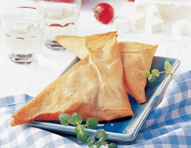 Schafkäse-Tomaten-Dreiecke Schafkäse-Tomaten-Dreiecke