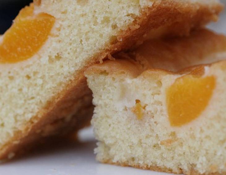 Blechkuchen mit Marillen Blechkuchen mit Marillen