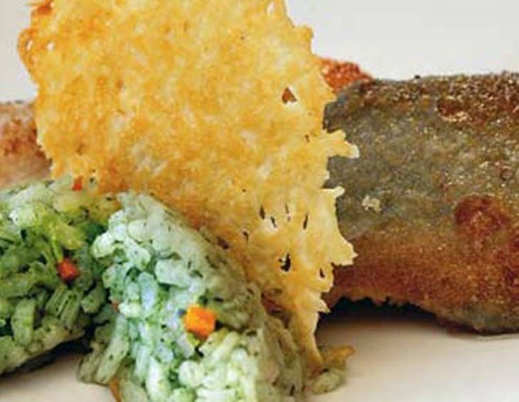 Gebratenes Saiblingsfilet mit steirischem Risotto Gebratenes Saiblingsfilet mit steirischem Risotto
