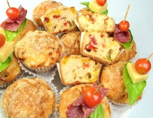 Pizza-Muffins Rezept - ichkoche.ch Pizza-Muffins Rezept - ichkoche.ch